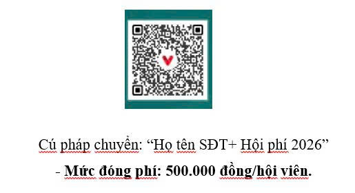 THÔNG BÁO ĐÓNG PHÍ HỘI VIÊN 2026 CỦA HỘI DƯỢC SĨ BỆNH VIỆN VIỆT NAM
